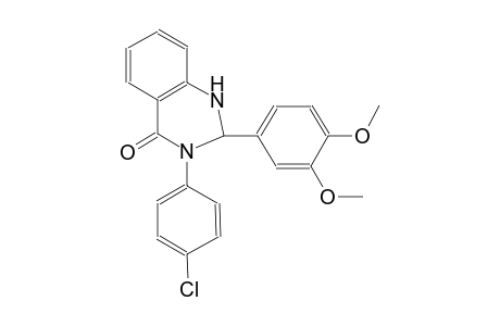 3-(4-chlorophenyl)-2-(3,4-dimethoxyphenyl)-2,3-dihydro-4(1H)-quinazolinone