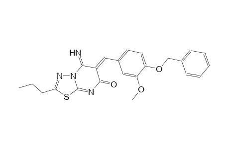 7H-[1,3,4]thiadiazolo[3,2-a]pyrimidin-7-one, 5,6-dihydro-5-imino-6-[[3-methoxy-4-(phenylmethoxy)phenyl]methylene]-2-propyl-, (6Z)-