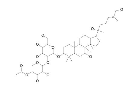 7-BETA,18,20,26-TETRAHYDROXY-(20-)-DAMMAR-24-EN-3-O-ALPHA-L-(4-ACETYL)-ARABINOPYRANOSYL-(1->2)-BETA-D-GLUCOPYRANOSIDE