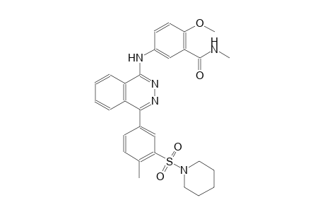 2-methoxy-N-methyl-5-({4-[4-methyl-3-(1-piperidinylsulfonyl)phenyl]-1-phthalazinyl}amino)benzamide