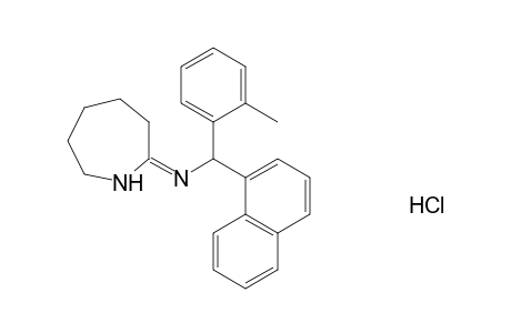 hexahydro-2-{[o-methyl-α-(1-naphthyl)benzyl]imino}-1H-azepine, monohydrochloride