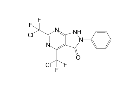 4,6-Bis(chlorodifluoromethyl)-2-phenyl-1,2-dihydropyrazolo[3,4-d]pyrimidin-3-one