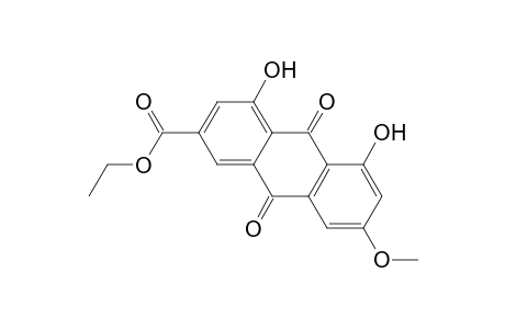 4,5-dihydroxy-7-methoxy-9,10-dioxo-2-anthracenecarboxylic acid ethyl ester