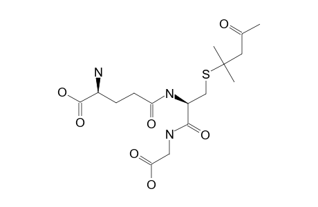 GAMMA-L-GLUTAMYL-S-(1,1-DIMETHYL-3-OXOBUTYL)-L-CYSTEINYLGLYCINE;4-S-GLUTATHIONYL-4-METHYLPENTAN-2-ONE;GLUT-4-MMP