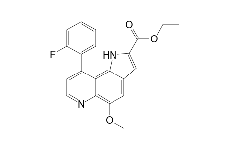 9-(2-fluorophenyl)-5-methoxy-1H-pyrrolo[2,3-f]quinoline-2-carboxylic acid ethyl ester