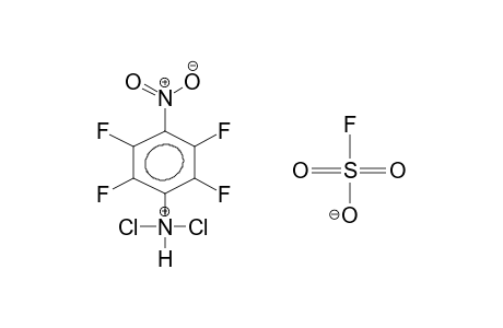 4-NITROTETRAFLUOROPHENYLDICHLOROAMMONIUM FLUOROSULPHATE