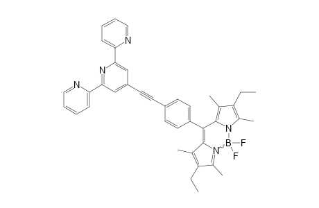 #8;4'-[ETHYNYLPHENYL-4'''-[4'''',4''''-DIFLUORO-8''''-(1'''',3'''',5'''',7''''-TETRAMETHYL-2'''',6''''-DIETHYL-4''''-BORA-3''''A,4''''A-DIAZA-S-INDACENE)]]-2:2';6':2''-TERPYRIDINE