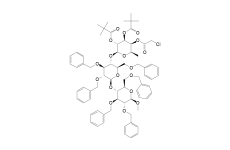 METHYL-O-(4-O-CHLOROACETYL-6-DEOXY-2,3-DI-O-PIVALOYL-BETA-D-GALACTOSYL)-(1->4)-O-(2,3,6-TRI-O-BENZYL-BETA-D-GLUCOSYL)-(1->4)-2,3,6-TRI-O-BENZYL-BE