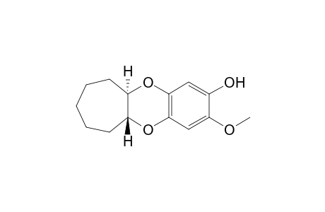 trans-3-Methoxy-6,7,8,9,10,10a-hexahydro-5aH-5,11-dioxacyclohepta[b]naphthalen-2-ol