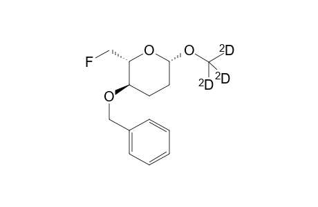 L-.beta.-([D3]Methyl) 5-O-Benzyl-6-fluoroamicetoside