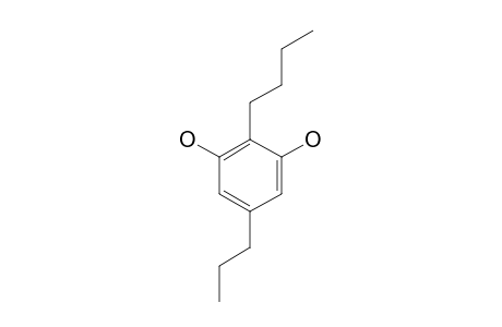 2-BUTYL-1,3-DIHYDROXY-5-PROPYLBENZENE;2-BUTYL-5-PROPYLRESORCINOL