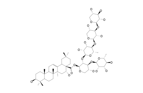 28-O-[XYLOPYRANOSYL-(1->3)-XYLOPYRANOSYL-(1->4)-RHAMNOPYRANOSYL-(1->2)-[RHAMNOPYRANOSYL-(1->3)]-XYLOPYRANOSYL]-ECHINOCYSTIC-ACID-ESTER