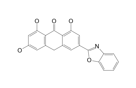 6-(1,3-BENZOXAZOL-2-YL)-1,3,8-TRIHYDROXY-10-H-ANTRHACEN-9-ONE