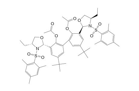 2,2'-DIACETOXY-5,5'-DI-TERT.-BUTYL-3,3'-BIS-[(2R,4R)-4-ETHYL-3-(2,4,6-TRIMETHYLBENZENESULFONYL)-1,3-OXAZOLIDINYL]-BIPHENYL