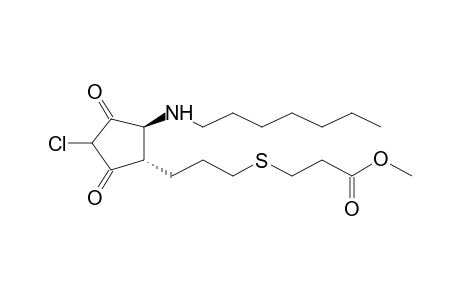 (+/-)-4-THIA-10-CHLORO-9,11-DIOXO-13-AZAPROSTANOIC ACID, METHYL ESTER(ENOL+KETONE MIXTURE)