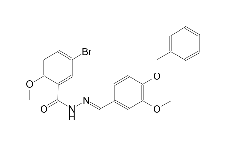 N'-{(E)-[4-(benzyloxy)-3-methoxyphenyl]methylidene}-5-bromo-2-methoxybenzohydrazide