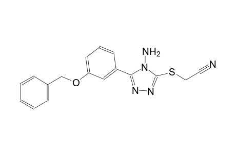 acetonitrile, [[4-amino-5-[3-(phenylmethoxy)phenyl]-4H-1,2,4-triazol-3-yl]thio]-