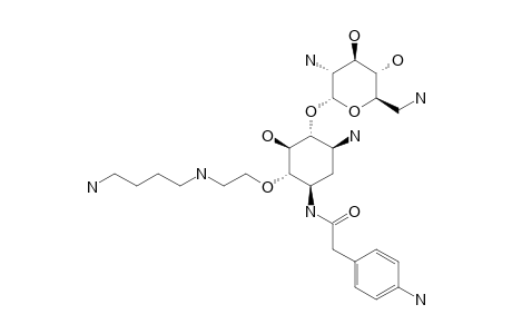 1-N-[4-AMINOPHENYLETHANOYL]-6-O-[2-N-(4-BUTYLAMINO)-ETHYLAMINO]-NEAMINE