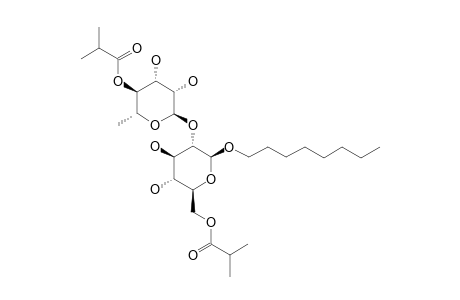 CAROLINIASIDE-A;N-OCTYL-4-O-ISOBUTYRYL-ALPHA-L-RHAMNOPYRANOSYL-(1->2)-6-O-ISOBUTYRYL-BETA-D-GLUCOPYRANOSIDE