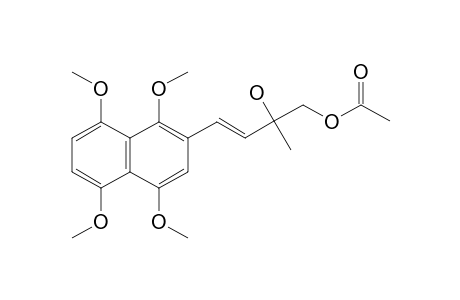 (3E)-2-HYDROXY-2-METHYL-4-(1,4,5,8-TETRAMETHOXY-2-NAPHTHYL)-BUT-3-EN-1-YL-ACETATE