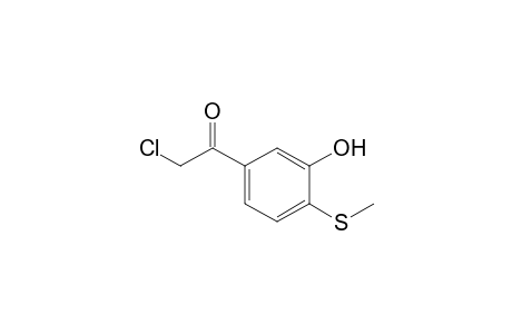 2-chloranyl-1-(4-methylsulfanyl-3-oxidanyl-phenyl)ethanone