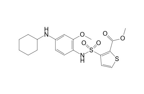 3-(4-Cyclohexylamino-2-methoxyphenylsulfamoyl)-thiophene-2-carboxylic acid methyl ester