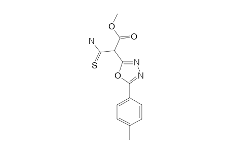 [5-(4-METHYLPHENYL)-[1,3,4]-OXADIAZOL-2-YL]-THIOCARBAMOYL-ACETIC-METHYLESTER