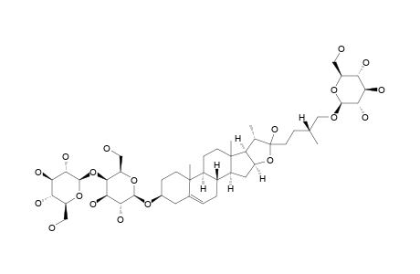 26-O-BETA-D-GLUCOPYRANOSYL-3-BETA,22-XI,26-TRIHYDROXY-(25R)-FUROST-5-ENE-3-O-BETA-D-GLUCOPYRANOSYL-(1->4)-BETA-D-GALACTOPYRANOSIDE