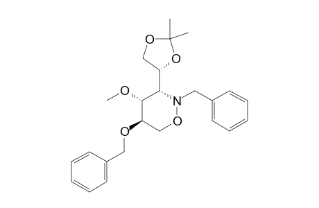 (3-R,4-R,5-R,4'-S)-2-BENZYL-5-BENZYLOXY-3-(2',2'-DIMETHYL-1',3'-DIOXOLAN-4'-YL)-4-METHOXY-3,4,5,6-TETRAHYDRO-2-H-1,2-OXAZINE