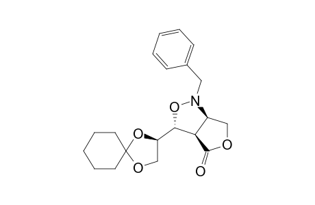 [3S,3AS,6AS(R)]-3-(1,4-DIOXASPIRO-[4.5]-DEC-2-YL)-TETRAHYDRO-1-(PHENYLMETHYL)-1H,4H-FURO-[3,4-C]-ISOXAZOL-4-ONE