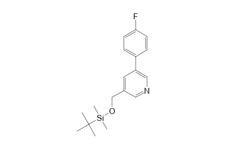 3-(TERT.-BUTYLDIMETHYLSILYLOXYMETHYL)-5-(4-FLUOROPHENYL)-PYRIDINE