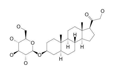 3-BETA,21-DIHYDROXY-5-ALPHA-PREGNAN-20-ONE-3-BETA-O-BETA-GLUCOPYRANOSIDE