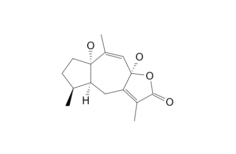 4-ALPHA,5-BETA-H-GUAI-9,7-(11)-DIEN-12,8-OLIDE-1-ALPHA,8-ALPHA-DIOL