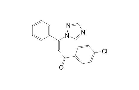 Z-3-(1-H-1,2,4-TRIAZOL-1-YL)-3-PHENYL-1-(4-CHLOROPHENYL)-2-PROPEN-1-ONE;MINOR_ISOMER