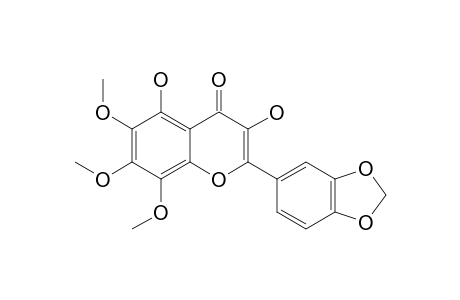 3,5-DIHYDROXY-6,7,8-TRIMETOHXY-3',4'-METHYLENEDIOXYFLANONE