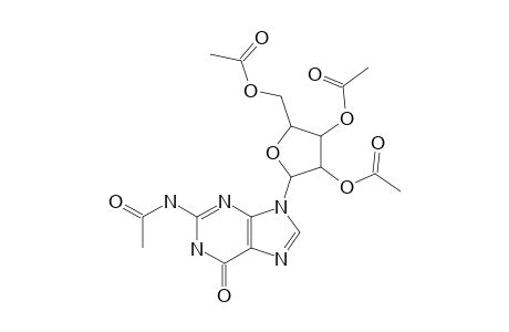 9-(2',3',5'-TRI-O-ACETYL-BETA-D-RIBOFURANOSYL)-N(2)-ACETYLGUANINE