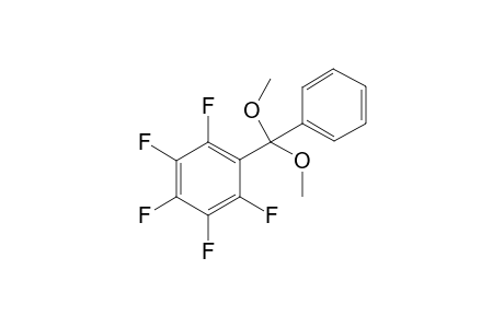 (.alpha.,.alpja.-Dimethoxybenzyl)pentafluorobenzene