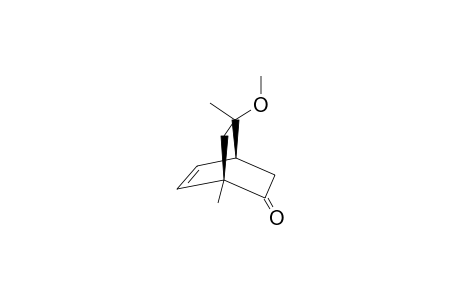 (1S,4S,8R)-8-METHOXY-1,8-DIMETHYLBICYCLO-[2.2.2]-OCT-5-EN-2-ONE