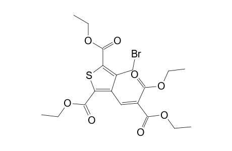 3-(bromomethyl)-4-(2-carbethoxy-3-ethoxy-3-keto-prop-1-enyl)thiophene-2,5-dicarboxylic acid diethyl ester