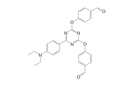 4,4'-((6-(4-(Diethylamino)phenyl)-1,3,5-triazine-2,4-diyl)bis(oxy))dibenzaldehyde