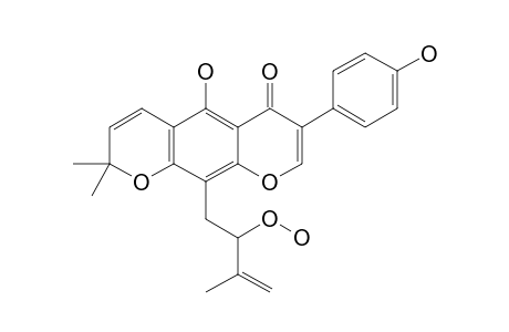 MILLEWANIN_E;5-HYDROXY-10-(2-HYDROPEROXY-3-METHYL-3-BUTENYL)-7-(4-HYDROXYPHENYL)-2,2-DIMETHYL-2H,6H-BENZO-[1,2-B:5,4-Bï]-DIPYRAN-6-ONE