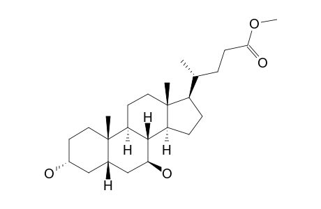 3-ALPHA,7-BETA-DIHYDROXY-5-BETA-CHOLSAEUREMETHYLESTER