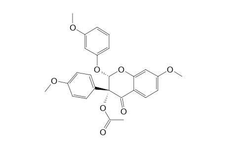 4H-1-Benzopyran-4-one, 3-(acetyloxy)-2,3-dihydro-7-methoxy-2-(3-methoxyphenoxy)-3-(4-methoxyphenyl)-, trans-(.+-.)-