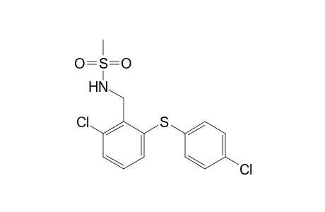 N-{2-chloro-6-[(p-chlorophenyl)thio]benzyl}methanesulfonamide