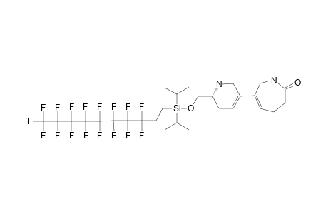 #55;(R)-6-[6-[[(3,3,4,4,5,5,6,6,7,7,8,8,9,9,10,10,10-HEPTADECAFLUORODECYL)-DIISOPROPYLSILYLOXY]-METHYL]-1,2,5,6-TETRAHYDROPYRIDIN-3-YL]-3,4-DIHYDRO-1H-AZEPIN-2