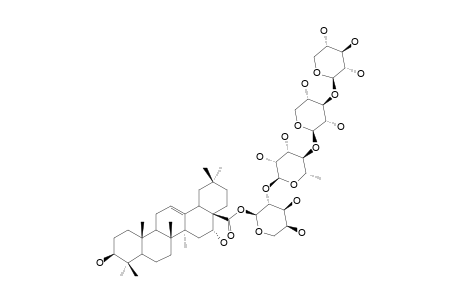 28-O-[XYLOPYRANOSYL-(1->3)-XYLOPYRANOSYL-(1->4)-RHAMNOPYRANOSYL-(1->2)-ARABINOPYRANOSYL]-ECHINOCYSTIC-ACID-ESTER