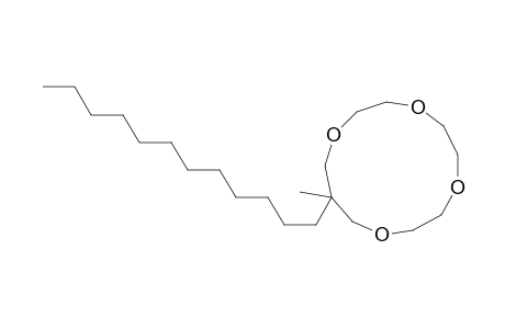 1,4,7,10-Tetraoxacyclotridecane, 12-dodecyl-12-methyl-