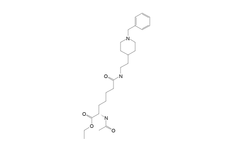 7-(N-BENZYLPIPERIDIN-4-YL-2-ETHYLAMIDO)-N-ACETYL-ALPHA-AMINO-PIMELIC-ACID-1-ETHYLESTER