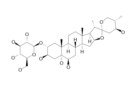 (24S,25S)-5-ALPHA-SPIROSTANE-2-ALPHA,3-BETA,5,6-BETA,24-PENTOL-2-O-BETA-D-GLUCOPYRANOSIDE