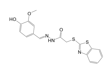 2-(1,3-benzothiazol-2-ylsulfanyl)-N'-[(E)-(4-hydroxy-3-methoxyphenyl)methylidene]acetohydrazide